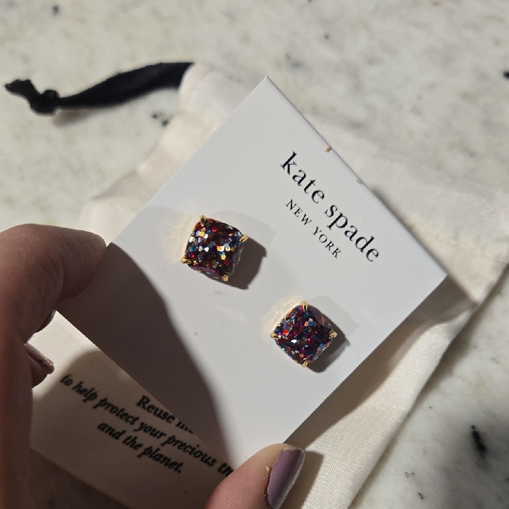 Kate Spade Multicolor Glitter Earrings
